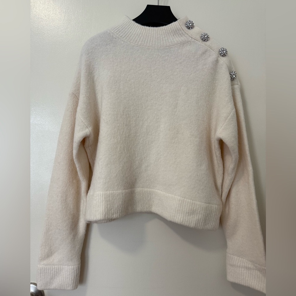 Ann Taylor Diamond Button Sweater Size S